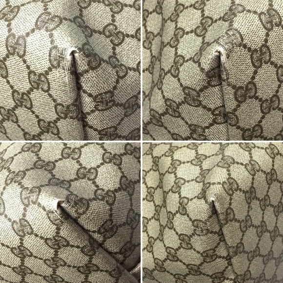 Gucci authentic brown monogram coated canvas XL tote bag - Picture 13 of 15